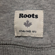 Sweat à capuche Roots Jaune et Gris Logo Poitrine Taille S
