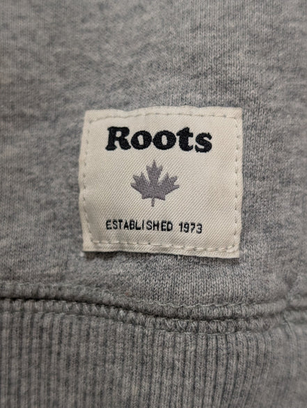 Sweat à capuche Roots Jaune et Gris Logo Poitrine Taille S