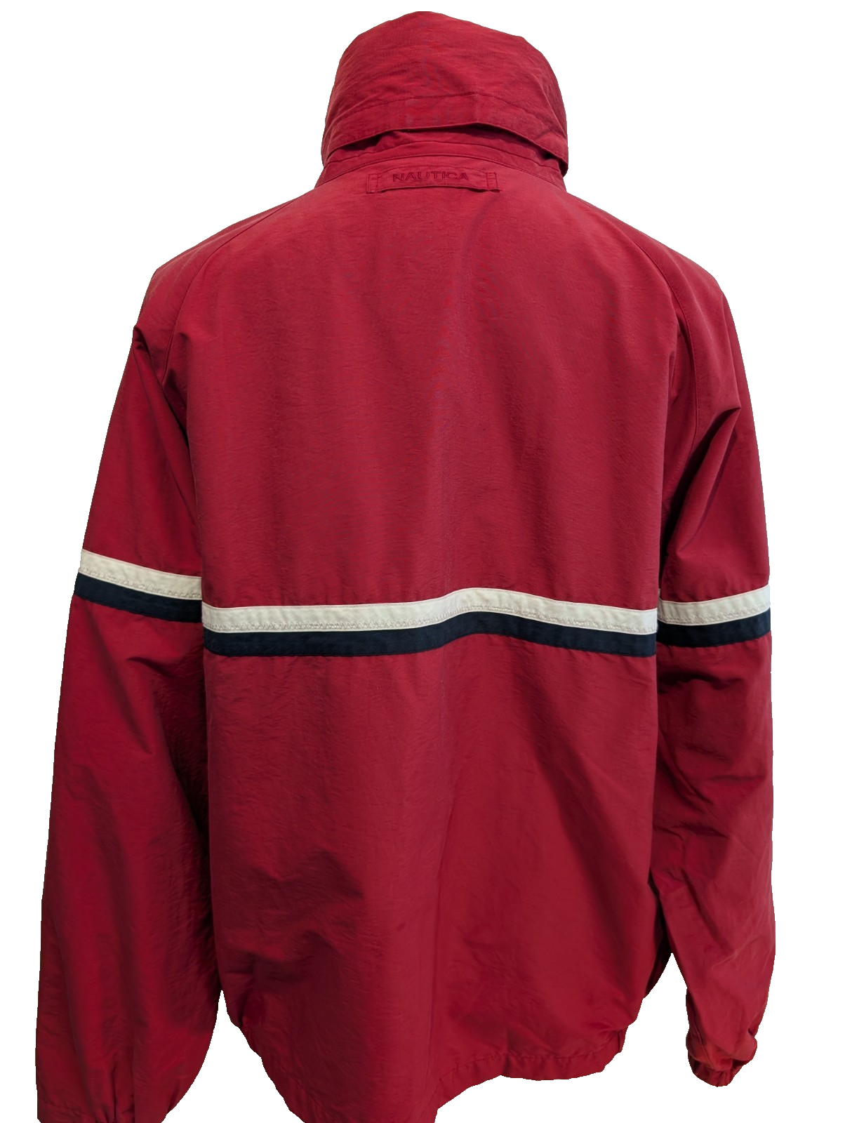NAUTICA Veste Imperméable Coupe-Vent XXL Rouge Logo Brodé | 315BSR