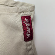 Chemise Wrangler Manches Courtes Crème à Poches Stretch Taille L