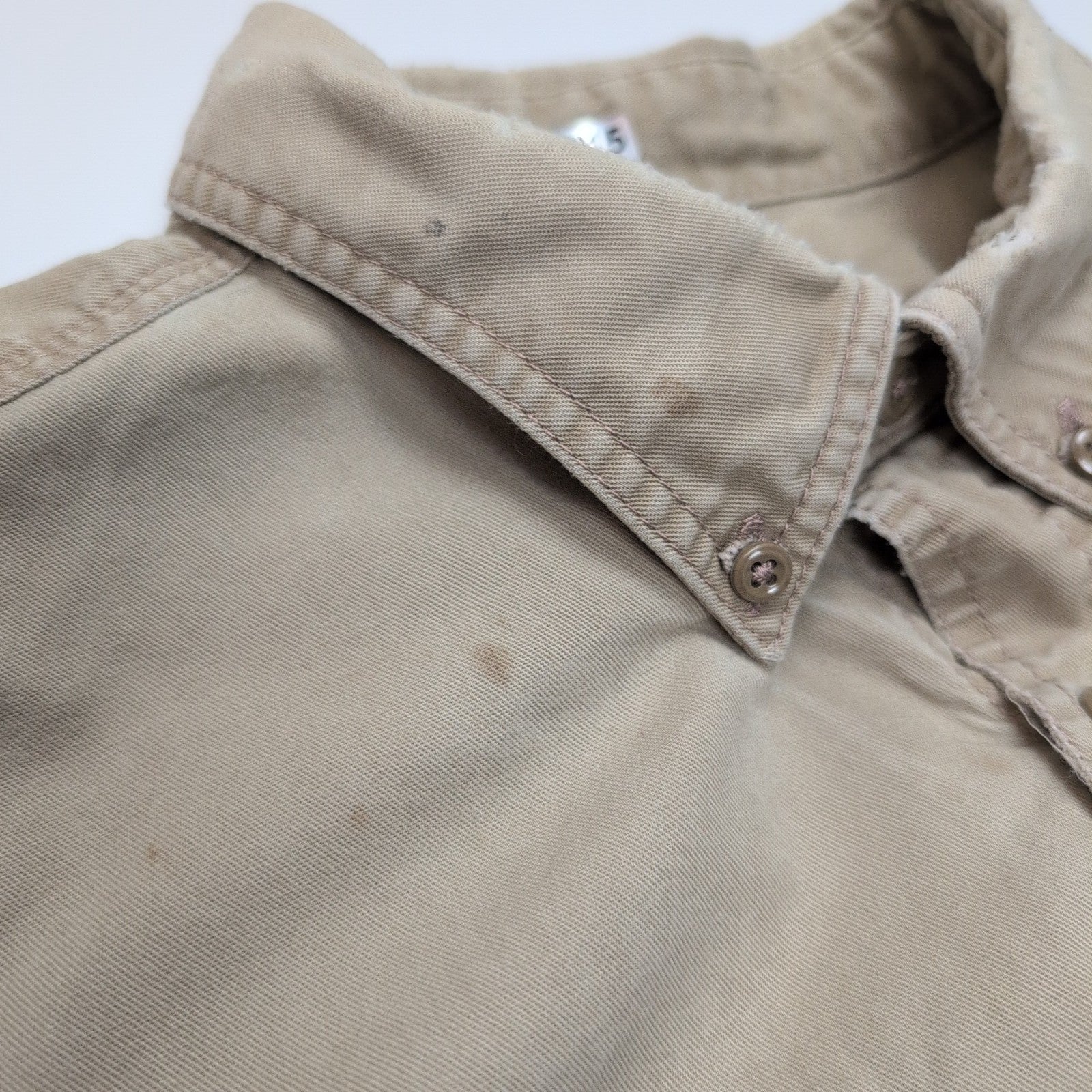 Chemise Carhartt FR 2XL Beige Workwear Coupe-Feu 3 Poches manches longues