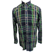 Chemise Shirt Ralph Lauren Blaire S Carreaux Vert Bleu Jaune Button Down