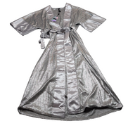 Déshabillé Bikki Beach Cyrille T. S/M Argent Brillant Long NEUF Luxe