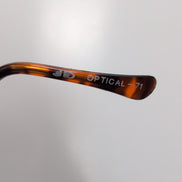 JD Optical Lunettes de Soleil Rondes Hippie Branche Fine Bronze Verres Bleus