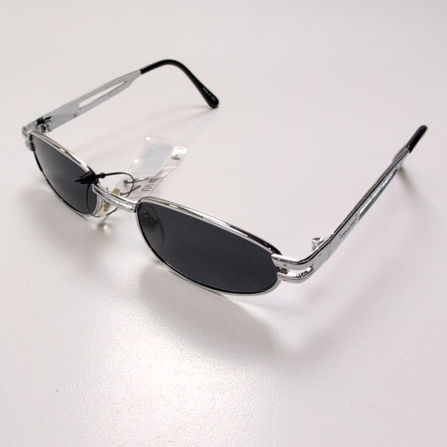 Lunettes de soleil Y2K Ovales Métal Chromé Branches Larges