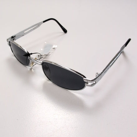 Lunettes de soleil Y2K Ovales Métal Chromé Branches Larges