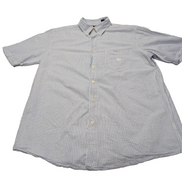 Chemise Chaps manches courtes bleu à rayures taille L #237msch