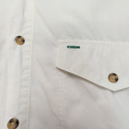 Chemise Tommy Hilfiger Vintage Blanche Écusson Brodée Taille M
