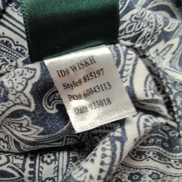 Lauren Ralph Lauren Chemise Femme M Bleu Marine Blanc Paisley Coton Manches 3/4