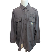 Chemise Carhartt 2XL FR NFPA 2112 Kaki Aramid Workwear CAT manches longues
