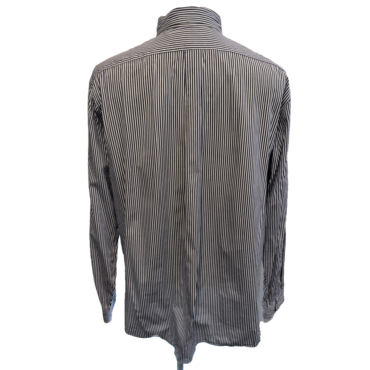 Chemise Ralph Lauren XL Bleue Rayures Logo Rouge Classic Fit Button Down Shirt