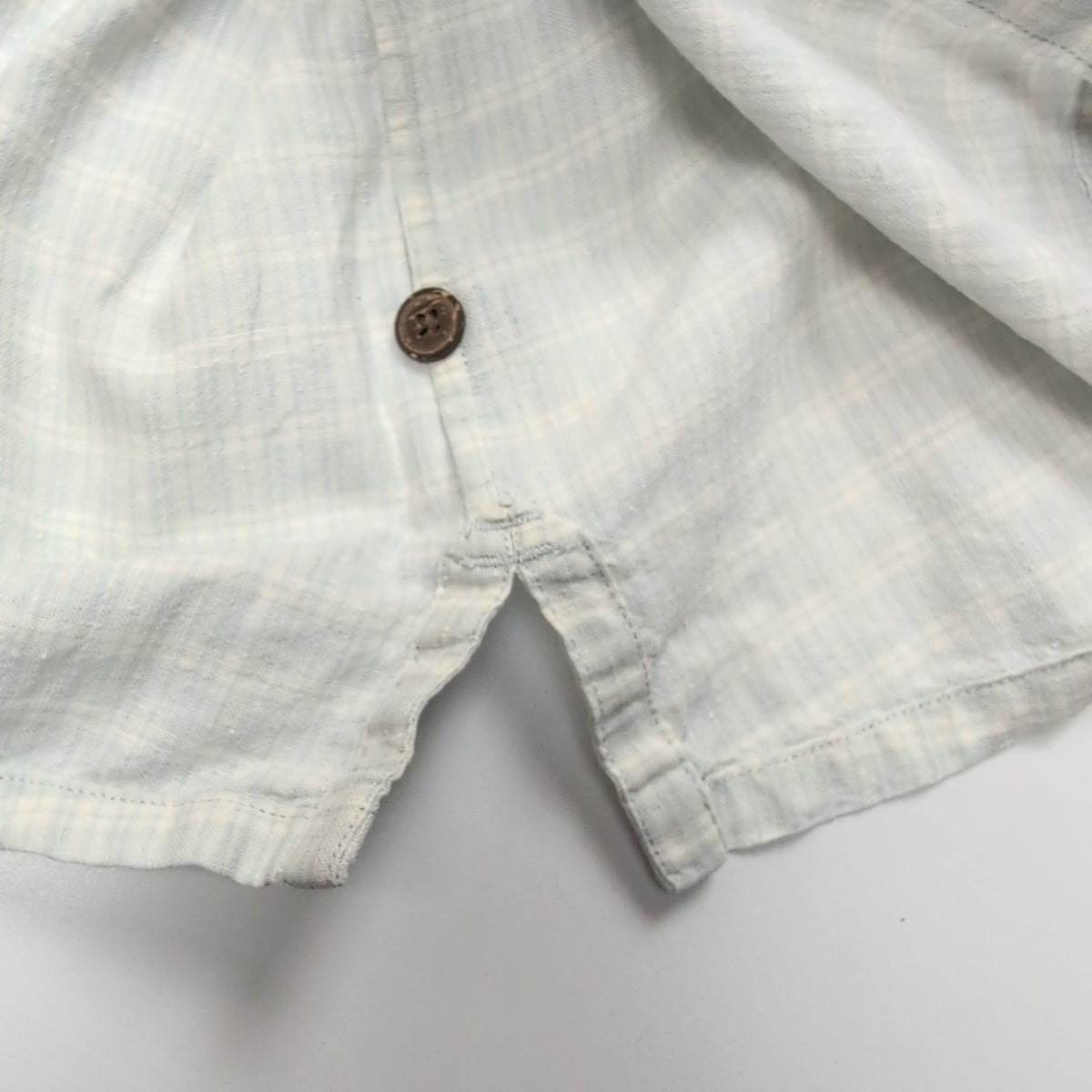 Chemise Patagonia M Bleu Carreaux Chanvre Coton Manches Courtes