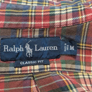CHEMISE Ralph Lauren homme M Classic Fit ROUGE carreaux hiver