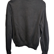 Pull Polo Ralph Lauren Golf noir col rond logo gris coton taille M