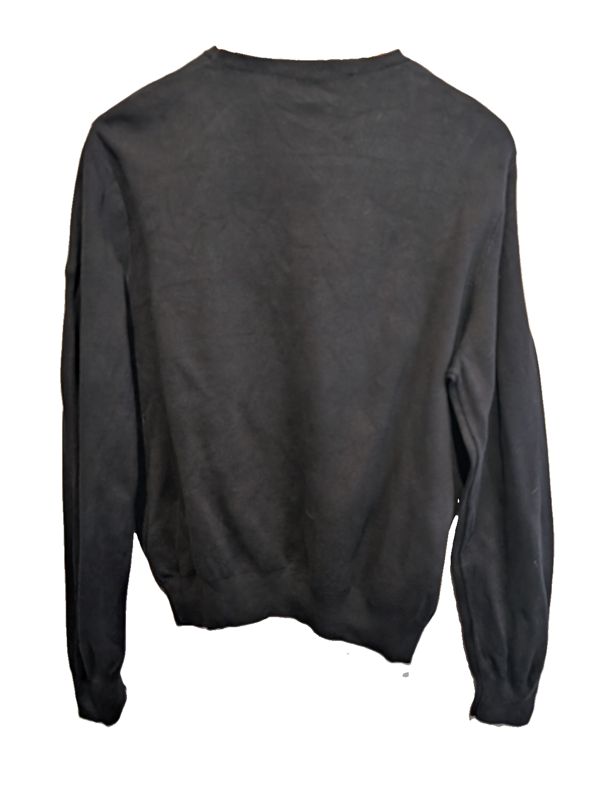 Pull Polo Ralph Lauren Golf noir col rond logo gris coton taille M