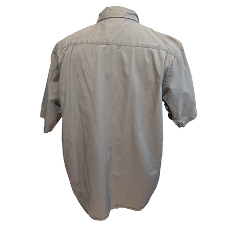 Chemise Wrangler Coton Marron uni Manches courtes 2 Poches Taille XL