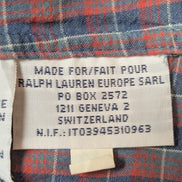 Chemise Polo Ralph Lauren Bleu blanc rouge à carreaux Taille XL - Excellent état