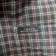 ⚫ Chemise CHAPS Flanelle Coton Tartan Sombre M |296S