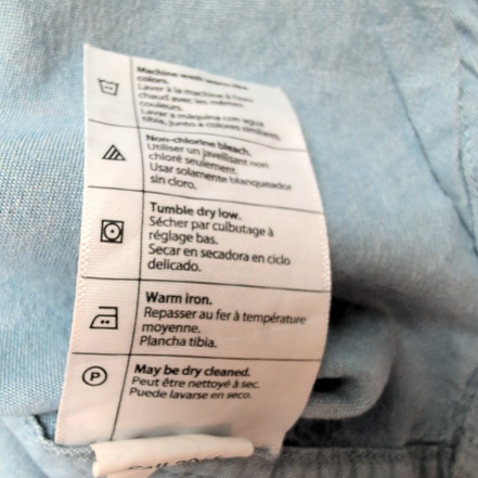 Chemise Carhartt 2XL Tall bleu clair Relaxed Fit coton workwear