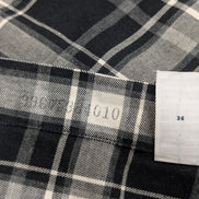 CHEMISE Ralph Lauren homme XXL TBE FLANELLE Noir Blanc défaut 🌑