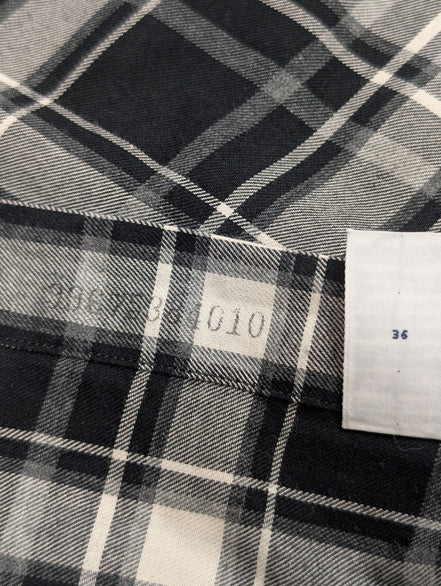 CHEMISE Ralph Lauren homme XXL TBE FLANELLE Noir Blanc défaut 🌑