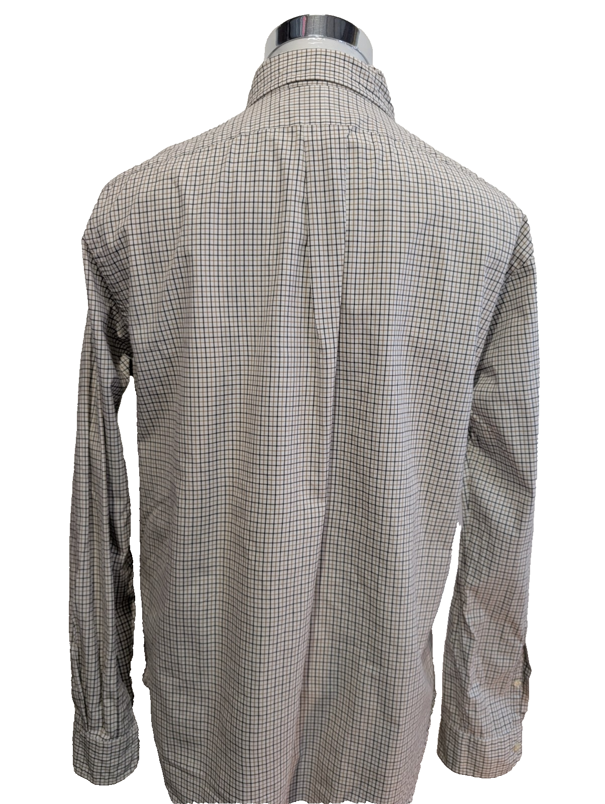 Chemise Polo Ralph Lauren Shirt L Carreaux Marron Beige Noir Button Down