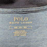 Sweat Polo Ralph Lauren bleu col boutonné pression 4XL 3XBig