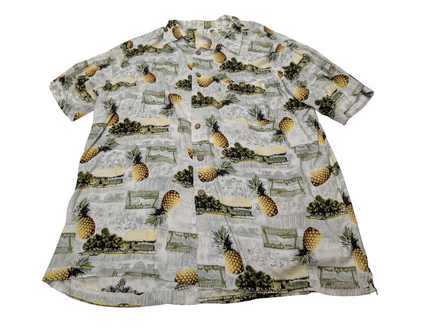 Chemise hawaïenne M.E. Sport ananas manches courtes taille XL