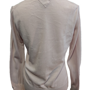 Pull Fin Tommy Hilfiger Femme Col V Rose Motif Losanges Coton Pima Taille M