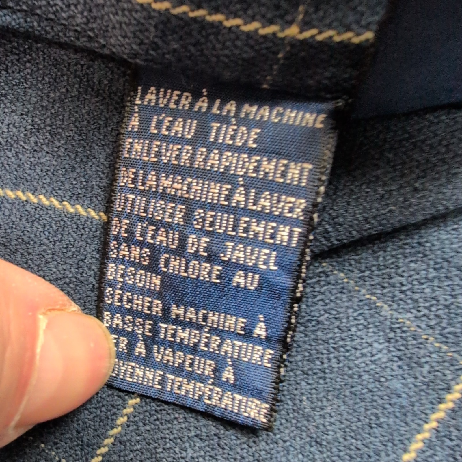 Chemise Nautica Manches Courtes à carreaux Bleu Marine - Taille L / XL