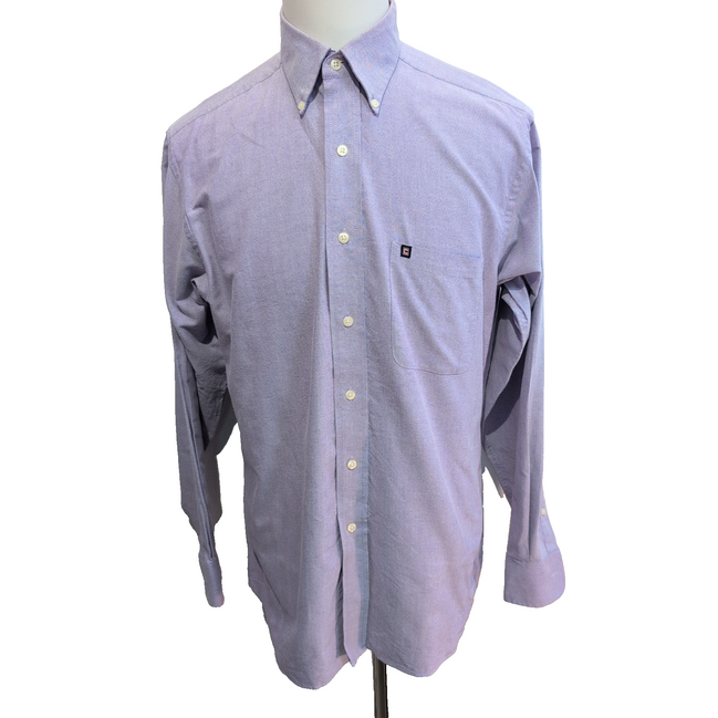 Chemise Chaps Coton Oxford lilas manches longues 1 poche M L