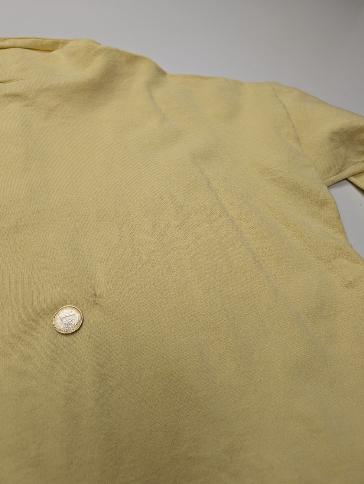 Pull Calvin Klein Jaune Col Roulé à Cordon & Poches - Taille L/XL