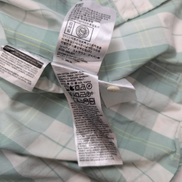 Chemise LEVI'S Homme XL Vert Pâle à Carreaux Manches Courtes Poche