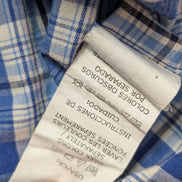 Chemise Chaps manches courtes bleu à carreaux taille L #229msch