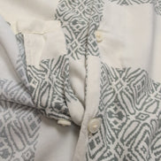 Chemise Hawaïenne Denim & Flower L Beige Vert Motifs Viscose