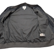 Blouson Bomber Jacket Noir M Veste Aviateur Homme Varsity Old Navy