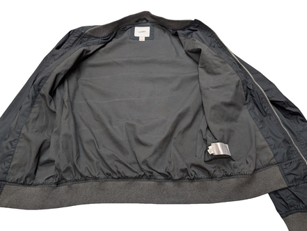 Blouson Bomber Jacket Noir M Veste Aviateur Homme Varsity Old Navy