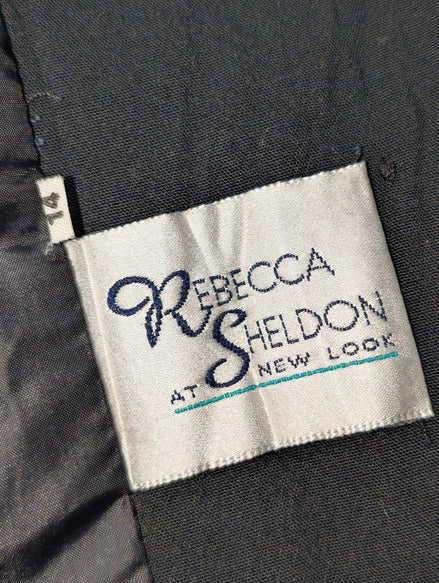 Veste Blazer femme Rebecca Sheldon New York Noir Taille S