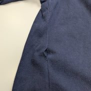 Pull Lauren Ralph Lauren Femme XL Bleu Marine Col Brandebourgs Écusson