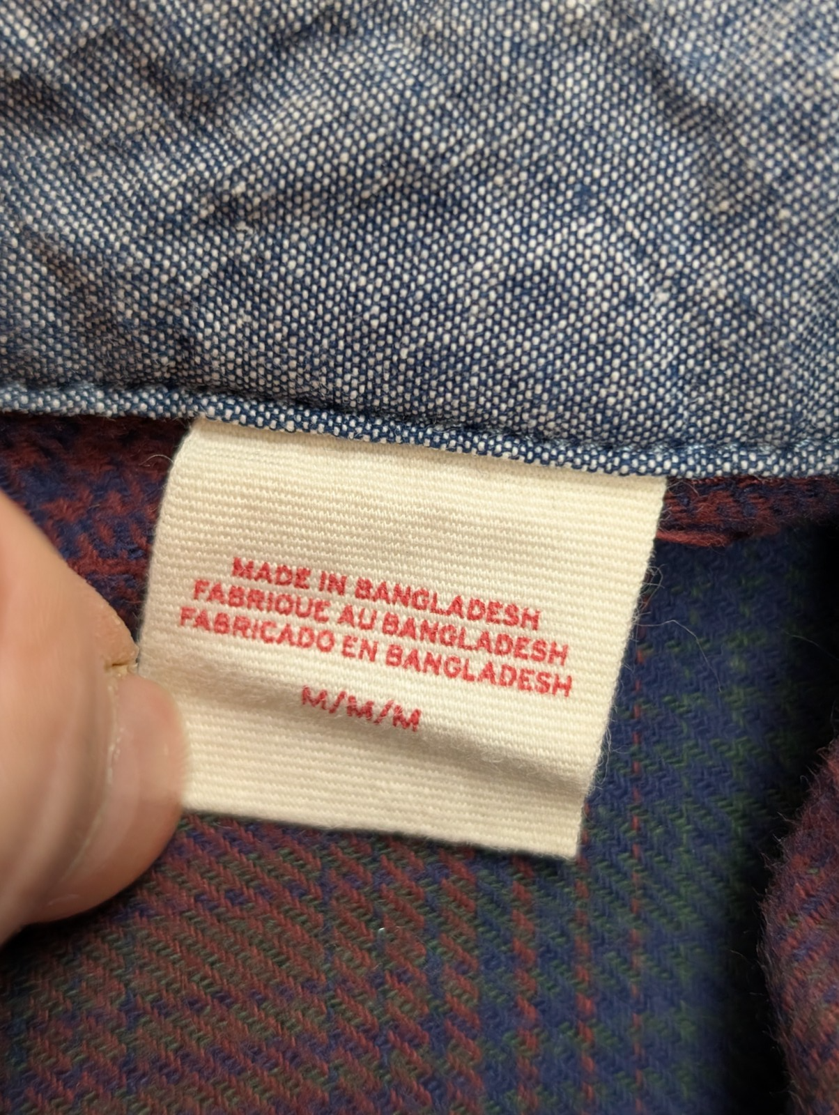 🔥Chemise LEVI'S Relaxed Flanelle Très Épaisse Bordeaux Bleu & Vert Taille M