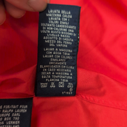 Chemise Ralph Lauren Femme M 10 Rouge Sans Manches Skinny Fit 100% Coton