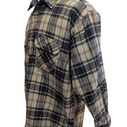 Veste Surchemise Matelassée Carreaux Beige Crème Marron XL Chaud 🔥|2575