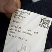 Pull Hugo Boss Femme Taille L Bleu Marine 100% Laine Mérinos Col Boutonné