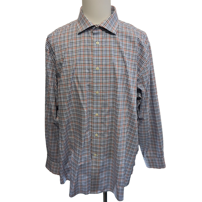 Chemise Lauren Ralph Lauren XXL Bleu Blanc Rouge Carreaux Coton Sans Logo