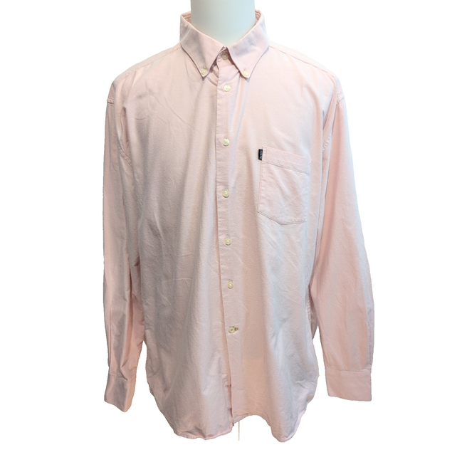 Chemise Barbour Tailored Fit Rose Pâle 100% Coton Taille XXL Ajustée