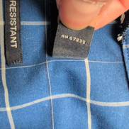 Nautica chemise bleu carreaux blancs logo brodé taille XXL 100% coton
