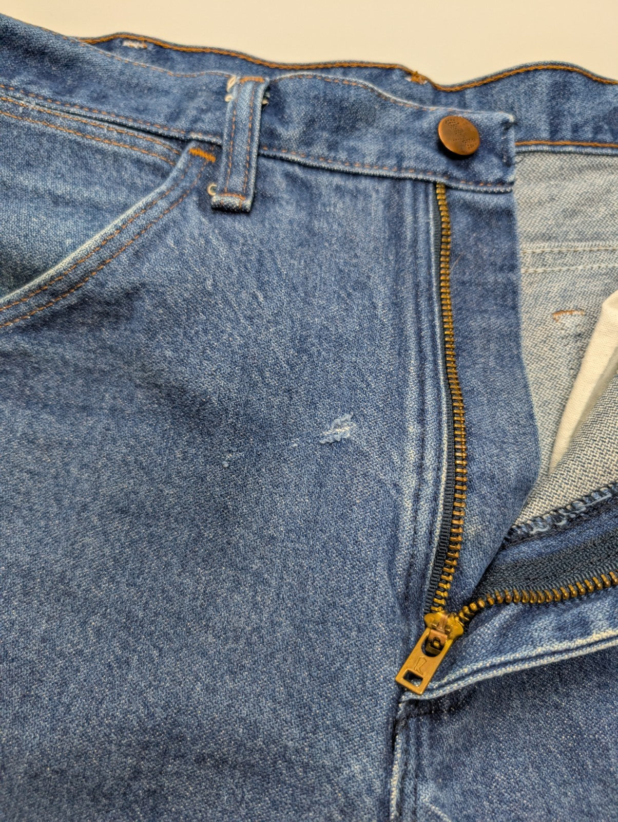Jean Wrangler Vintage Regular Fit Homme W34 L30 Bleu Denim Classic Straight