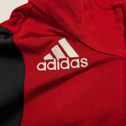 Veste de survêtement Adidas Rouge Taille L (Taille grand - Mesures réelles)