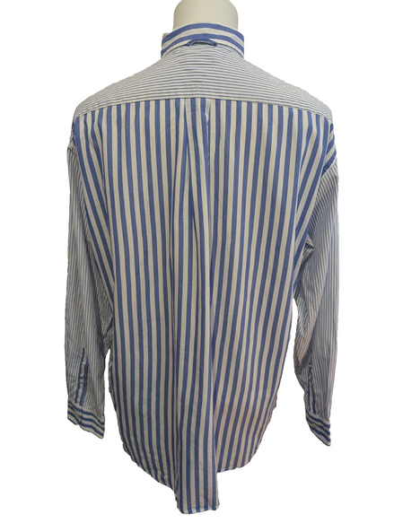⛵ CHEMISE TOMMY HILFIGER VINTAGE M RARE COUPE OVERSIZE XL LOGO OR