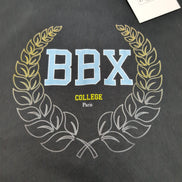 T-shirt Barbeux BBX XS Oversize Noir Coton Épais Neuf avec Étiquette